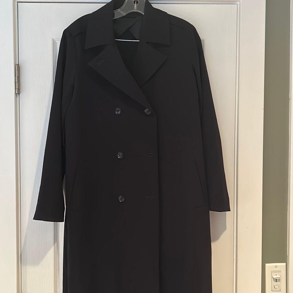 & Other Stories trench coat, navy size 4
